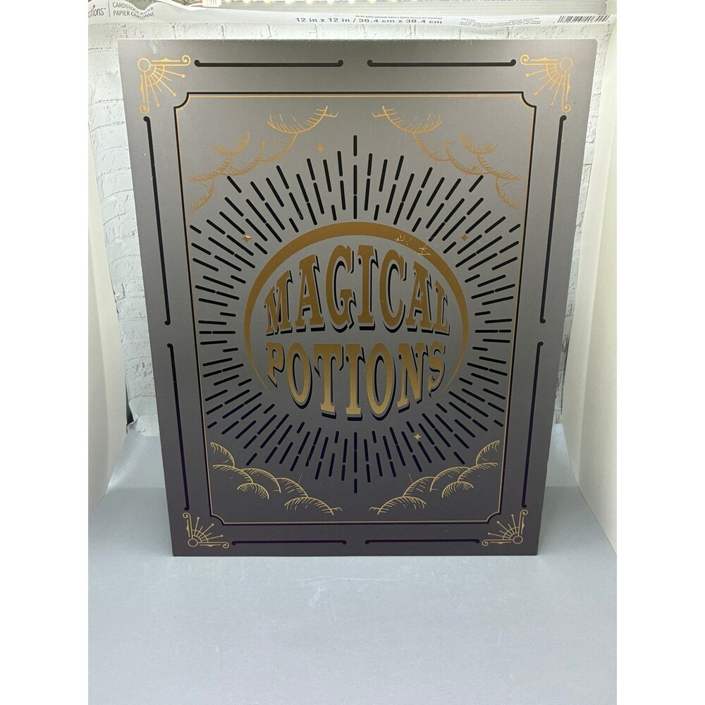Target Bullseyes Playground Halloween Magical Potions Wood Book Decor